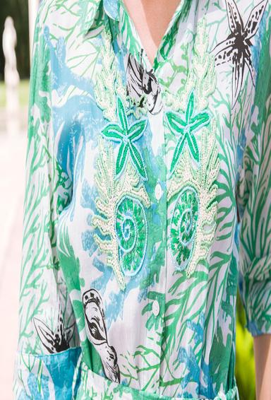 4217 A-38 C Vestido, M,L,XL,2XL(4), algodon. 132 cm | fresh-cotton.com