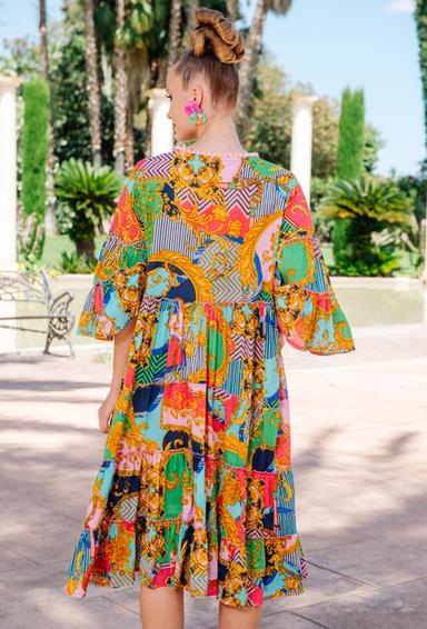 4210 A-34 C S/M,L/XL(2), хлопок. Платье, 95 см | fresh-cotton.com