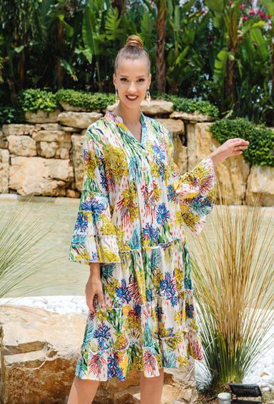 -20 4420 IN-28 C Vestido, M,L,XL,2XL(4), algodon. 105 cm | fresh-cotton.com