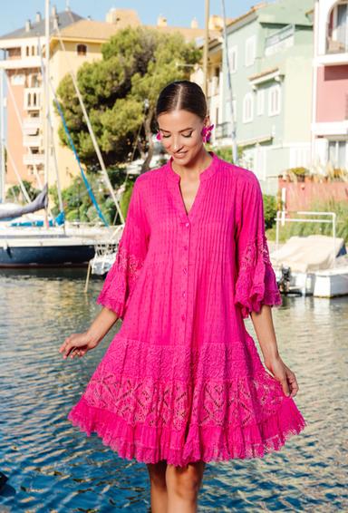 4246 A powder C S,M,L,XL(4), cotton. Dress, 93 cm | fresh-cotton.com