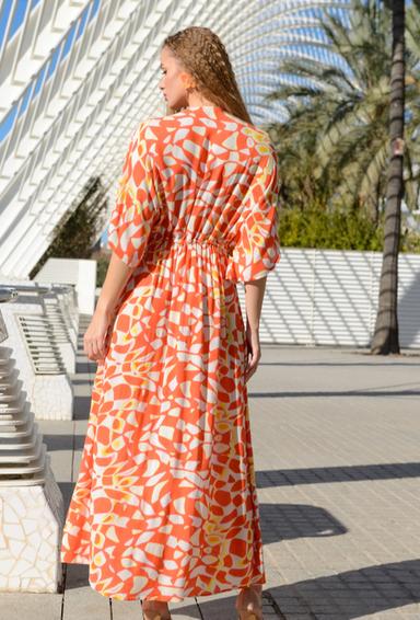 -20 4005 EF-3 RC Dress, S/M, L/XL(4), crepe rayon. 150 см | fresh-cotton.com