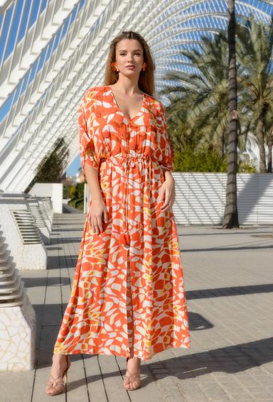 -20 4005 EF-3 RC Dress, S/M, L/XL(4), crepe rayon. 150 см | fresh-cotton.com