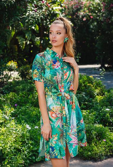-20 4049 EF-20 V Vestido, S,M,L,XL(4), viscosa. 95 cm | fresh-cotton.com