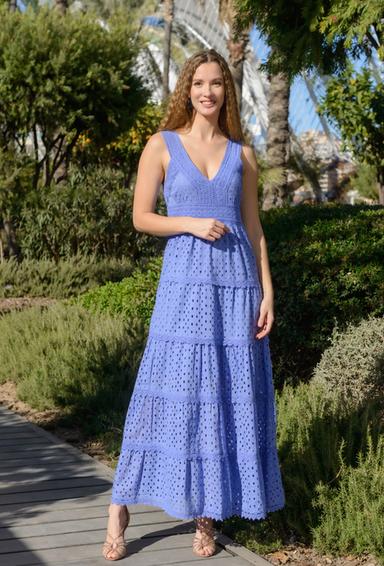 -30 4075 F powder C Vestido, 147 cm S,M,L,XL(4), algodon. | fresh-cotton.com