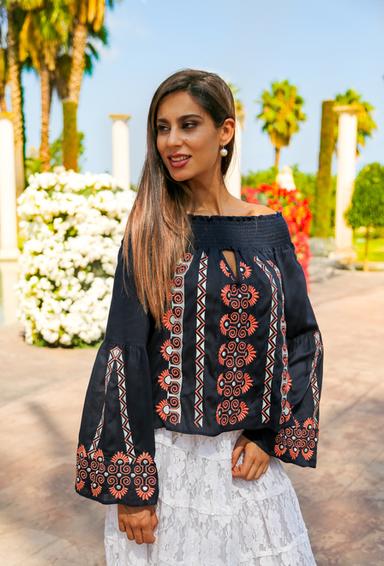 акцiя 5.5е 274 A-3v Блуза M,L,XL(3), 43 см. віскоза | fresh-cotton.com