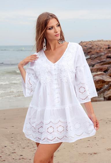 1367 F-1c Tunica M-2XL (4), 83 sm, blanco /verde | fresh-cotton.com
