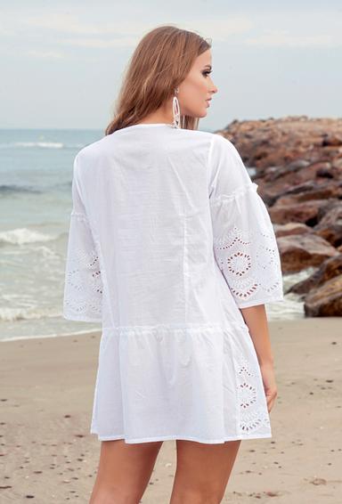 1367 F-1c Tunica M-2XL (4), 83 sm, blanco /verde | fresh-cotton.com