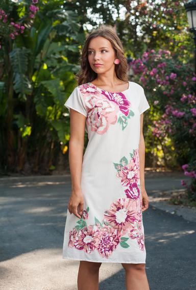 1408 I-3c Dress M,L,XL,2XL(4), 100 cm, cotton | fresh-cotton.com