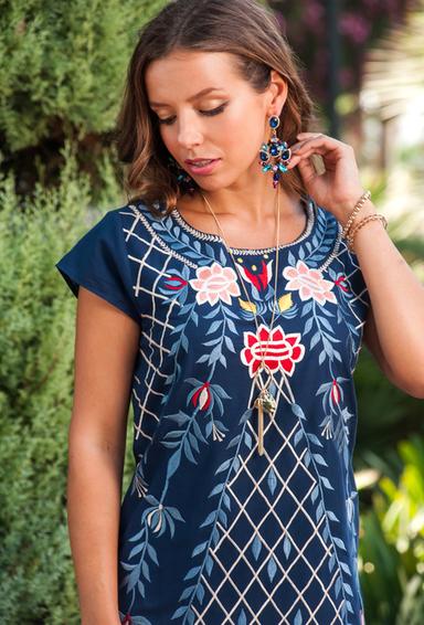 promocion 7.5e 1414 I-1c Vestido M,L,XL,2XL(4), 97 cm, algodon | fresh-cotton.com