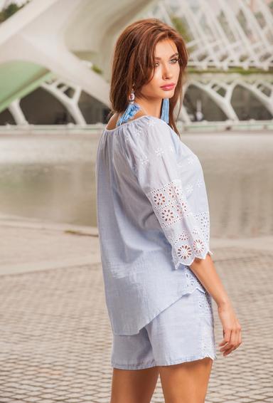 1098 A-1c Blouse S,M(2), cotton, 62/74 cm | fresh-cotton.com