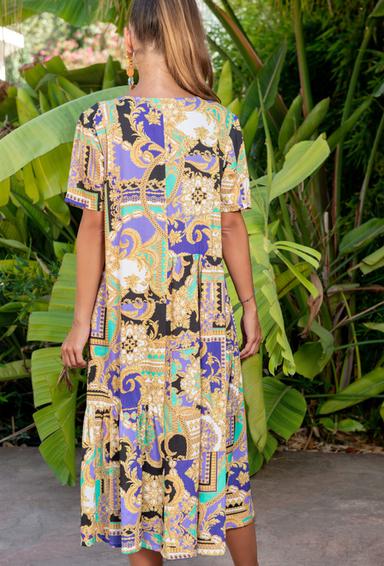 PROMO 23NI-946/4V Dress L,XL,2XL,3XL(4), 120 cm, viscose | fresh-cotton.com