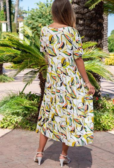 PROMO 23NI-947 V Dress L,XL,2XL,3XL(4), 117 cm, viscose | fresh-cotton.com