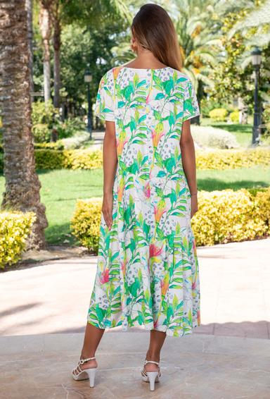 PROMO 23NI-943/1V Vestido L,XL,2XL,3XL(4), 125cm, viscosa | fresh-cotton.com