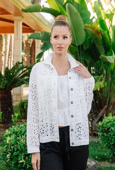PROMO 23F-811/4C Embroidered jacket M,L,XL(3), 63 cm, cotton | fresh-cotton.com
