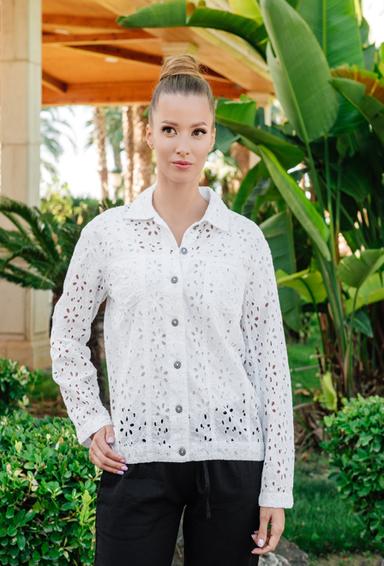 PROMO 23F-811/4C Embroidered jacket M,L,XL(3), 63 cm, cotton | fresh-cotton.com