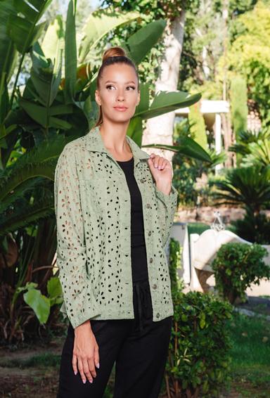 PROMO 23F-811/4C Embroidered jacket M,L,XL(3), 63 cm, cotton | fresh-cotton.com