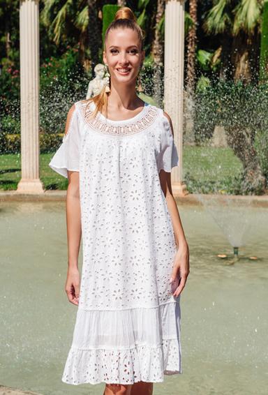 PROMO 23F-828 C Vestido M,L,XL,2XL(4), 106 cm, algodon | fresh-cotton.com
