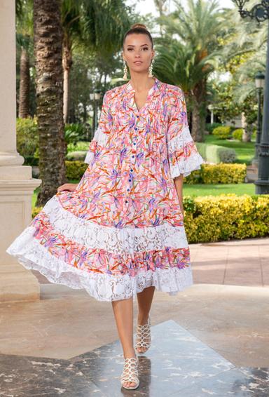 PROMO 23A-743/39S Dress M,L,XL,2XL(4), 115 см, silk/poliester | fresh-cotton.com