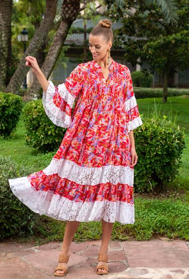 PROMO 23A-743/39S Dress M,L,XL,2XL(4), 115 см, silk/poliester | fresh-cotton.com