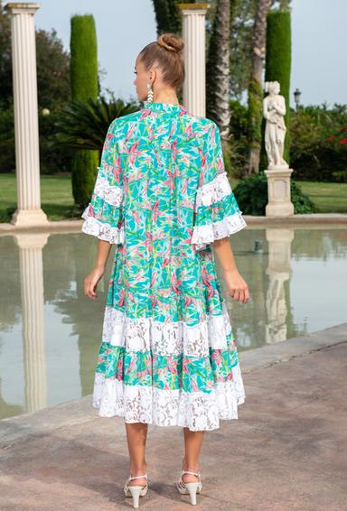 PROMO 23A-743/39S Dress M,L,XL,2XL(4), 115 см, silk/poliester | fresh-cotton.com