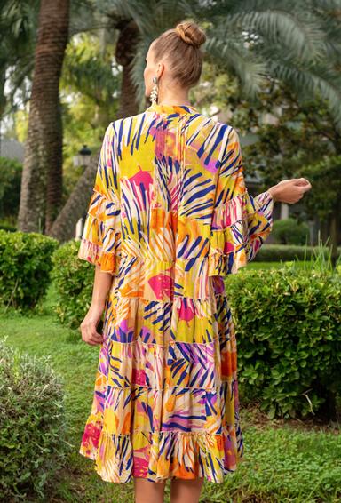 акцiя 23A-744/29S Сукня M,L,XL,2XL(4). 115 см, шовк/поліестер | fresh-cotton.com