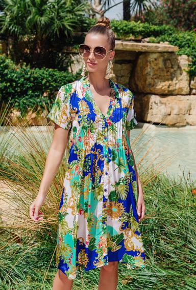 -30 23A-707 S Vestido talla unica (2), 100 cm, seda/poliester | fresh-cotton.com