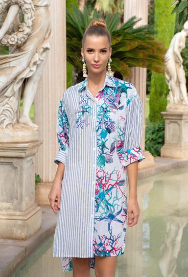 23A-706/2C Tunica S,M,L,XL(4), 95/110 cm, algodon | fresh-cotton.com