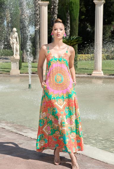 -20 4006 EF-4 RC Dress, free size (2), crepe rayon. 145 cm | fresh-cotton.com