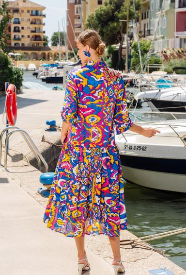 4227 A-35 C S,M,L,XL(4), cotton. Dress, 115 cm | fresh-cotton.com