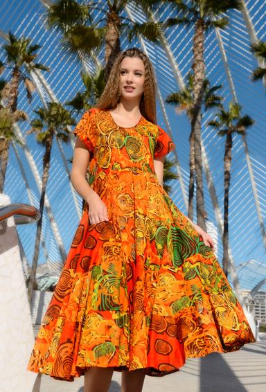 4213 A-34 C free size (2) Платье 124 cm, хлопок | fresh-cotton.com