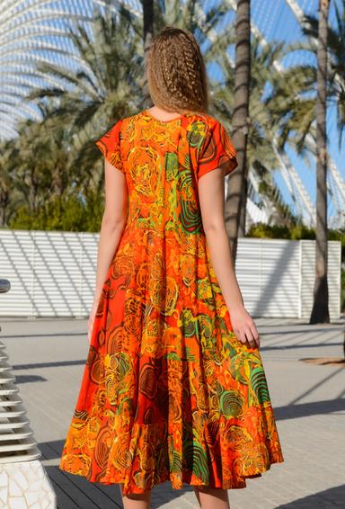 4213 A-34 C free size (2) Платье 124 cm, хлопок | fresh-cotton.com