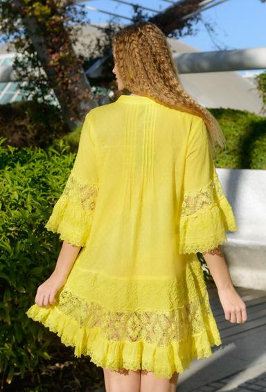 4246 A powder C S,M,L,XL(4), cotton. Dress, 93 cm | fresh-cotton.com