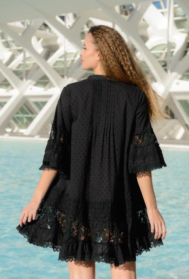 4246 A powder C S,M,L,XL(4), cotton. Dress, 93 cm | fresh-cotton.com