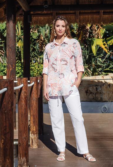 5201 A-24c Blouse S/M (2), cotton, 75 cm | fresh-cotton.com