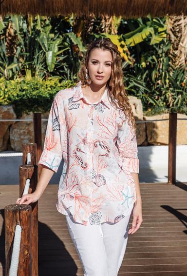 5201 A-24c Blouse S/M (2), cotton, 75 cm | fresh-cotton.com