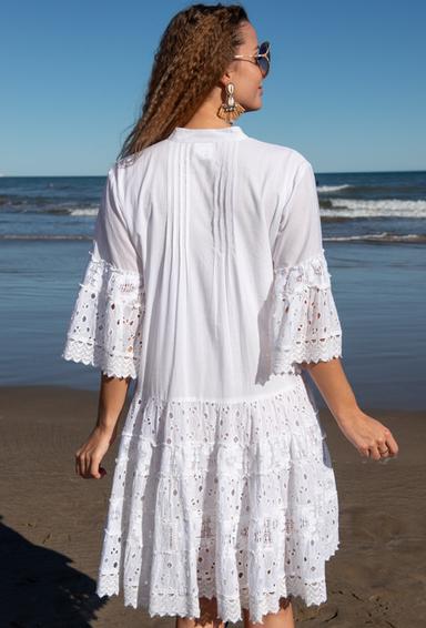5065 F white C Сукня M/L, бавовна, 100 cm | fresh-cotton.com
