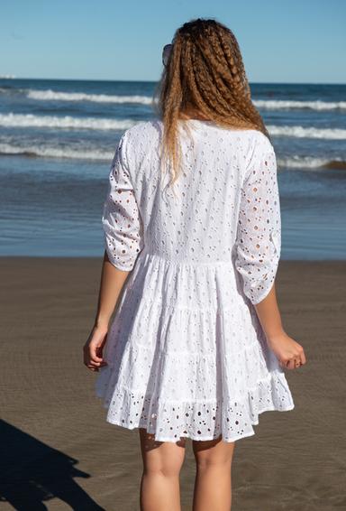 5066 F white Cm Сукня XL/2XL, бавовна, 90 cm | fresh-cotton.com