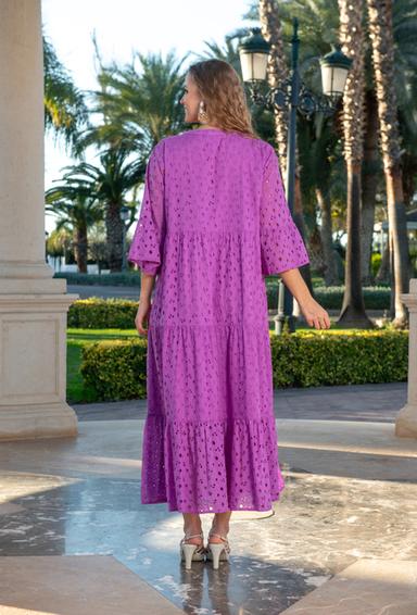5085 F lilac C Платье XL/2XL, хлопок, 140 cm | fresh-cotton.com