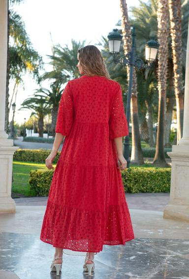 5085 F red C Dress XL/2XL (2), cotton, 140 cm | fresh-cotton.com