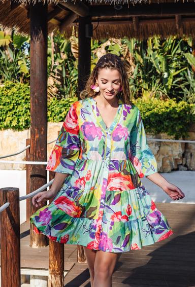 5218 A-44c Dress XL/2XL (2), cotton, 90 cm | fresh-cotton.com