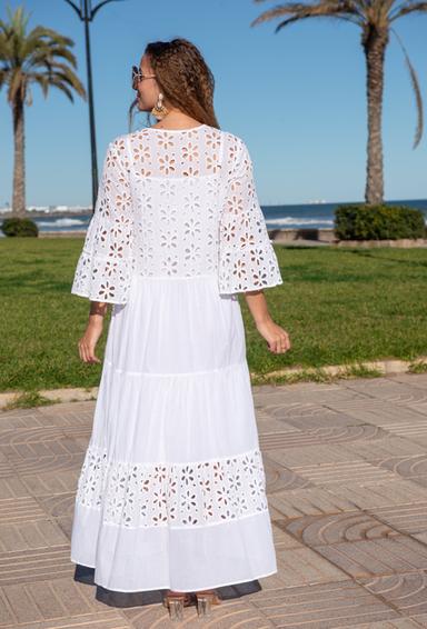 5081 F white C Dress XL,2XL (2), cotton, 140 cm | fresh-cotton.com