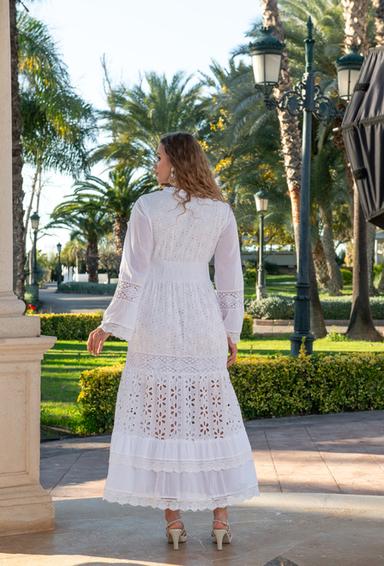 5083 F blanco C Vestido XL,2XL (2), algodon, 140 cm | fresh-cotton.com